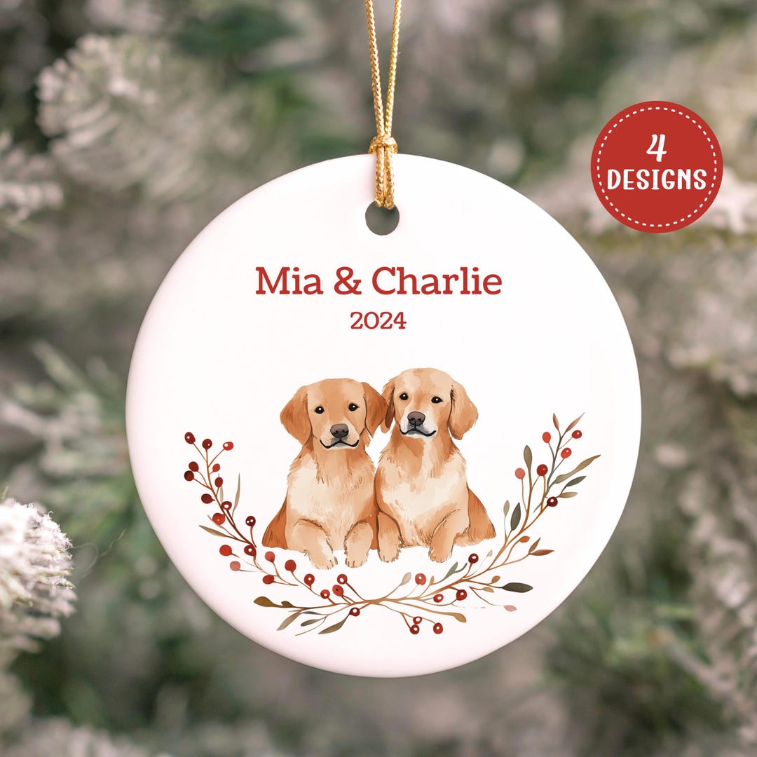 Golden Retriever Dog Hand Knit Christmas Ornament Arcadia Home main image 0