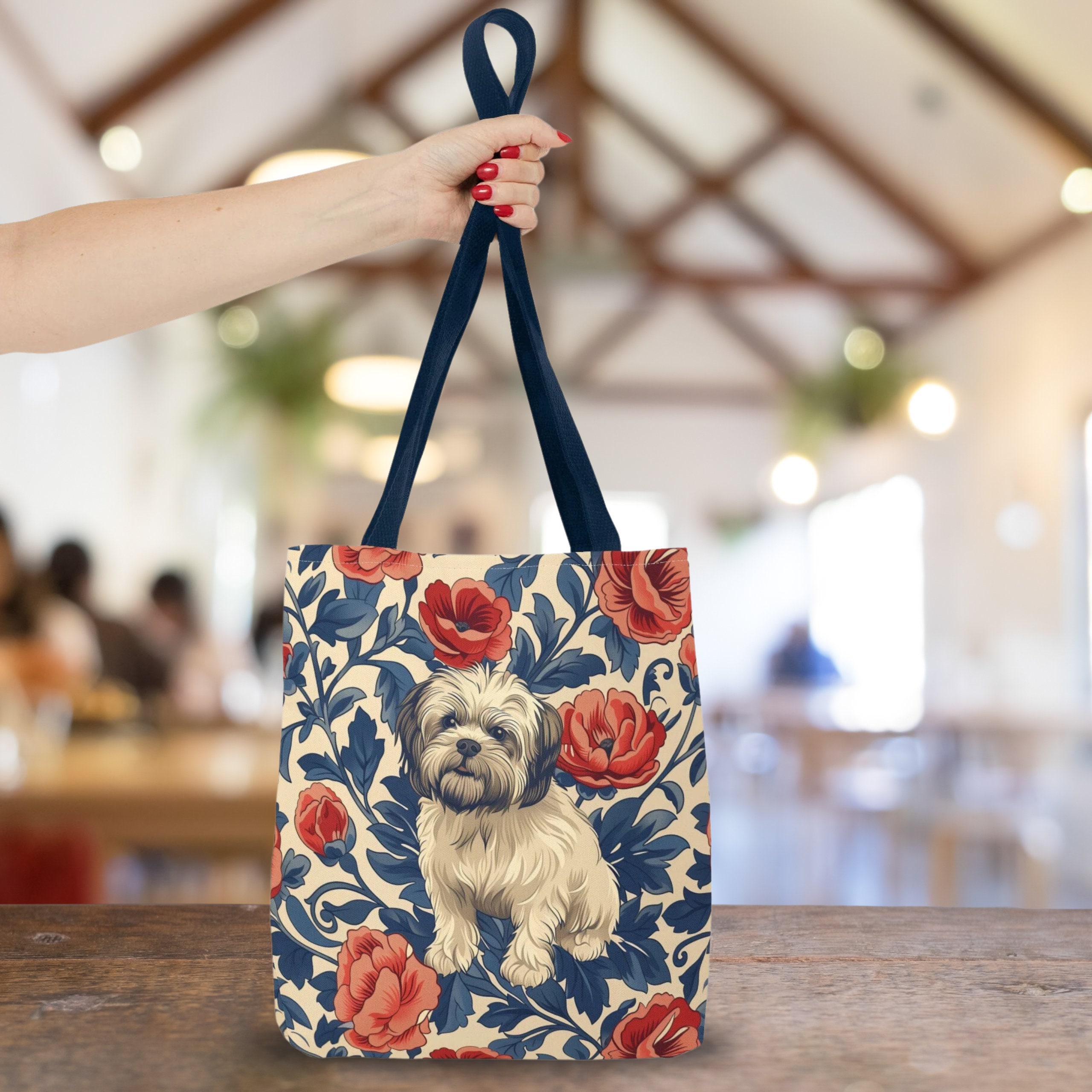 Shih Tzu Tote Bag, Everyday Tote Bag for Books Groceries & Beach