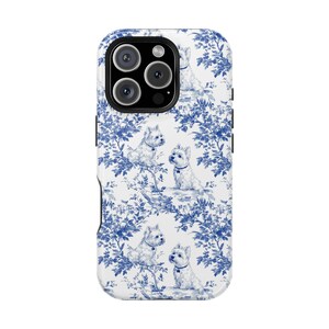 Westie Chinoiserie MagSafe Tough Phone Case iPhone 17, 16, 15, 14 Pro Max Case, West Highland Terrier Dog Lovers Magnetic Tough Phonecase image 9