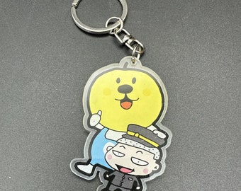 Porte-clés acrylique de personnage drôle coréen fabriqué en Corée
