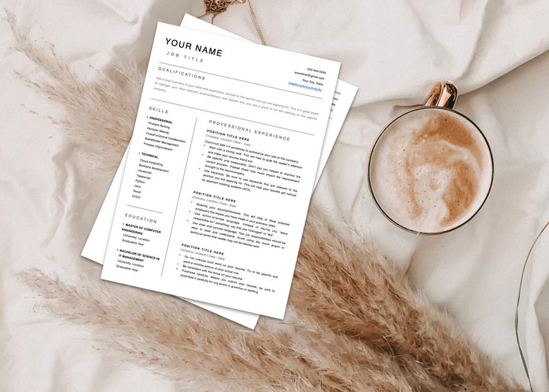 ATS Approved Resume Template Written - Il 794xN.5184841953 82zr 