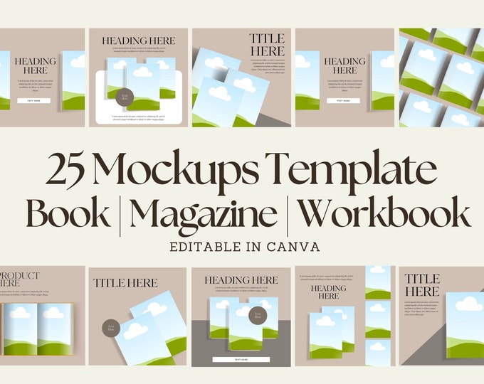 25 canva book mockup template canva mockup template magazine mockup