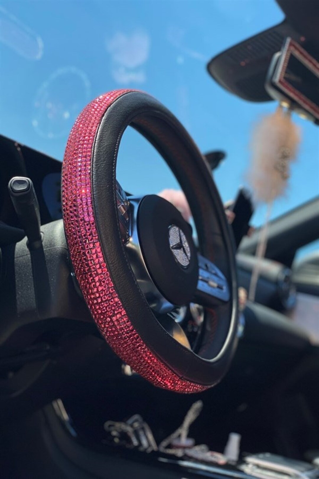 Full Glam Steering Wheel Cover Car Accessories for Women Car Ornaments Luxury Car Decor Fancy Boujee Girly Car Decor Etsy