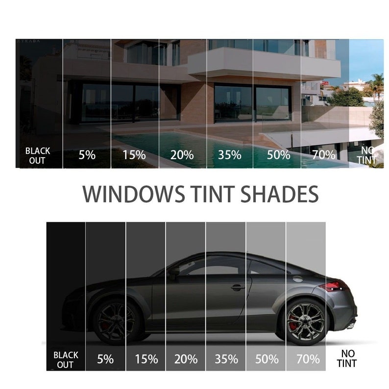 TINTGIANT Precut Carbon Window Tint Film For Chrysler Town & Country 2008-2016 Front Doors - Choose Shade 50% 35% 20% 5% Limo