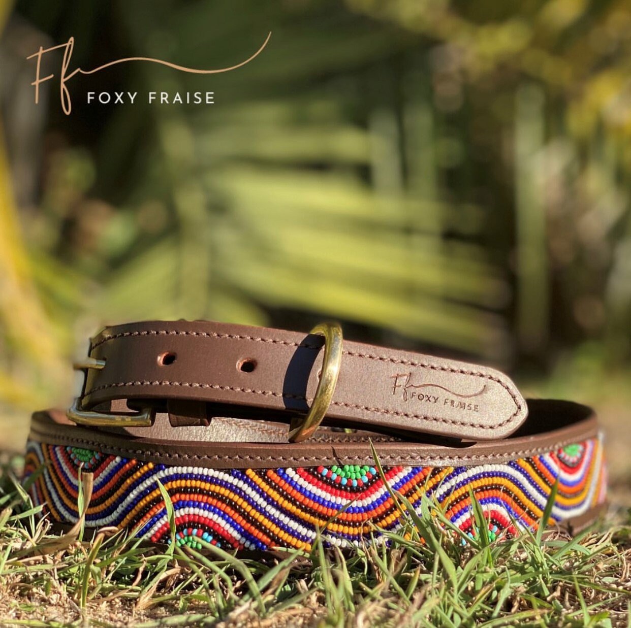 Genuine Leather Handmade Beaded Boutique Dog Collar Etsy