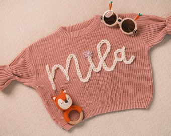 Cherished Craftsmanship: Handmade Baby Sweaters with Custom Embroidery