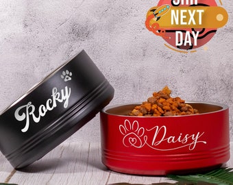Personalized Pet Bowl, Personalized Dog Bowl, Custom Dog Bowl, Personalized Pet Gift, Small-Large Bowls for Pet, Stainless Steel Pet Bowl