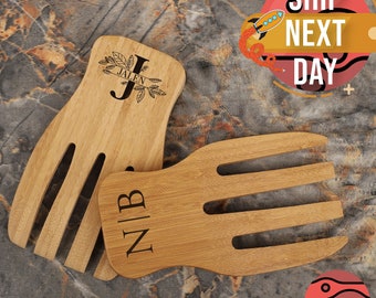 Serving Utensils, Salad Serving Set, New Home Gift, Personalized Gift, Salad Serving Set, New Home, Wedding Gift, Serving & Mixing Set