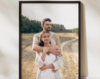 Elegant Photo Frame, Modern Wall Decor, Anniversary Gift