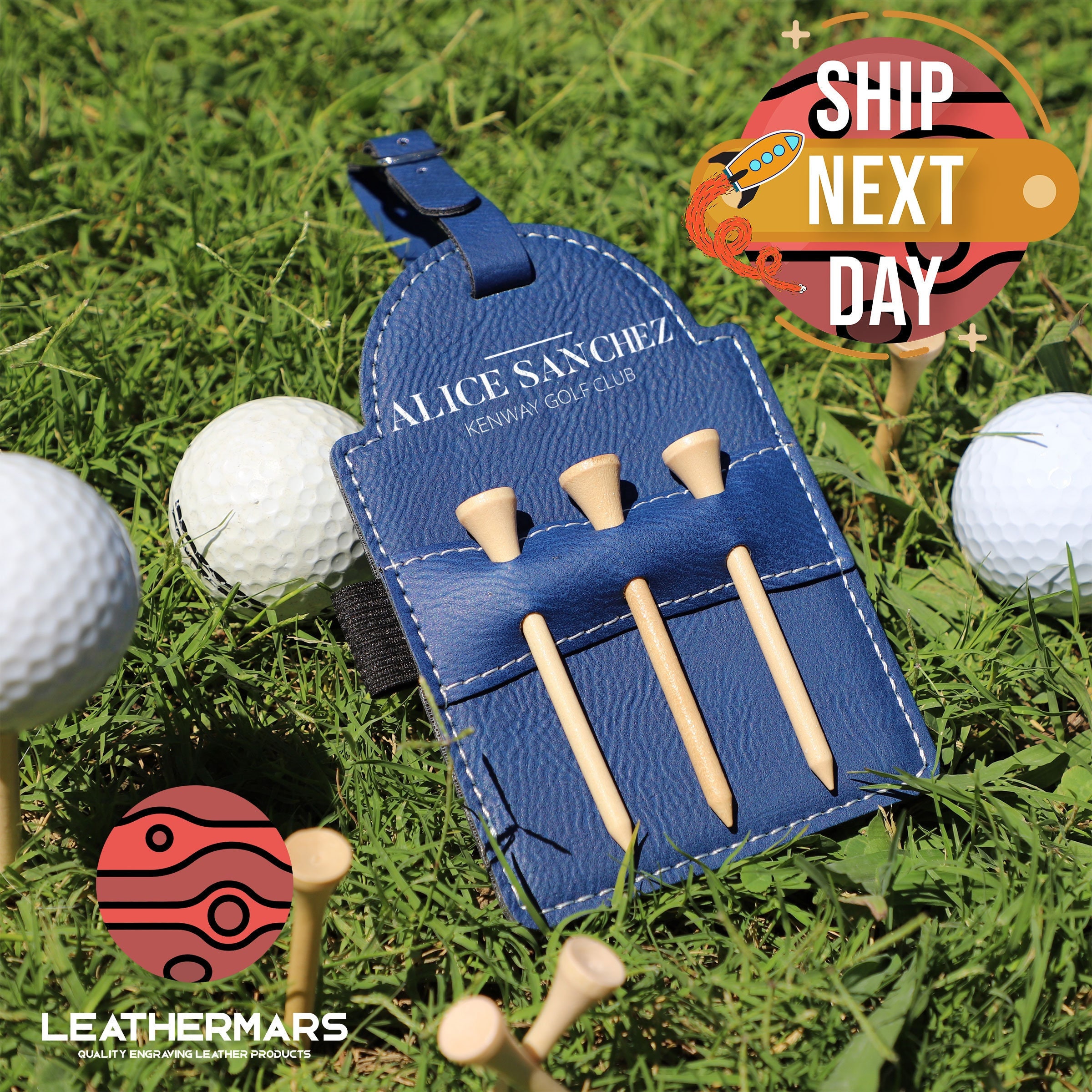 Golf Bag Tag, Golf Gift For Men, Personalized Gifts For Dad, Custom Golf Accessories, Personalized Groom Gift, Personalized Golf Tee Holder