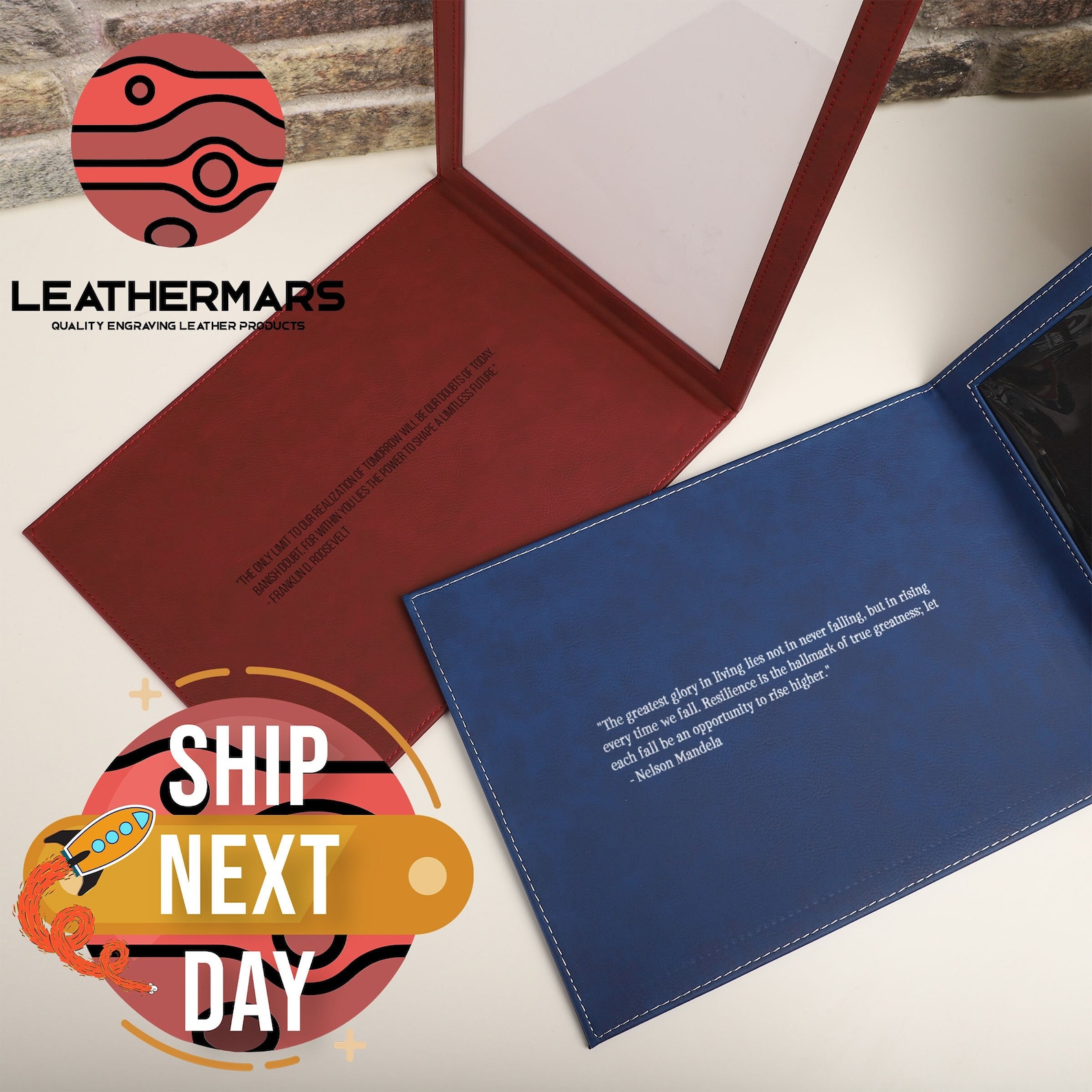 Personalized Diploma Holder, Hardback Textured Leatherette Folder ...