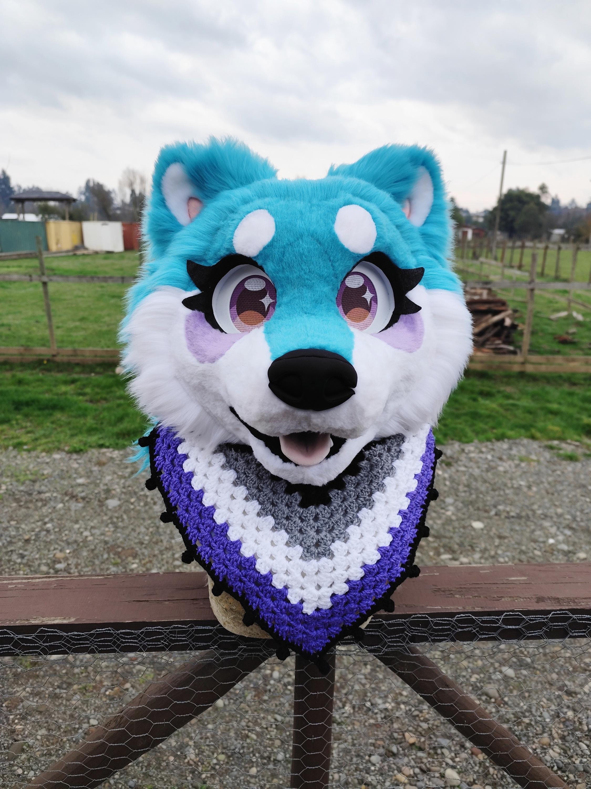 Asexual Pride Fursuit Bandana