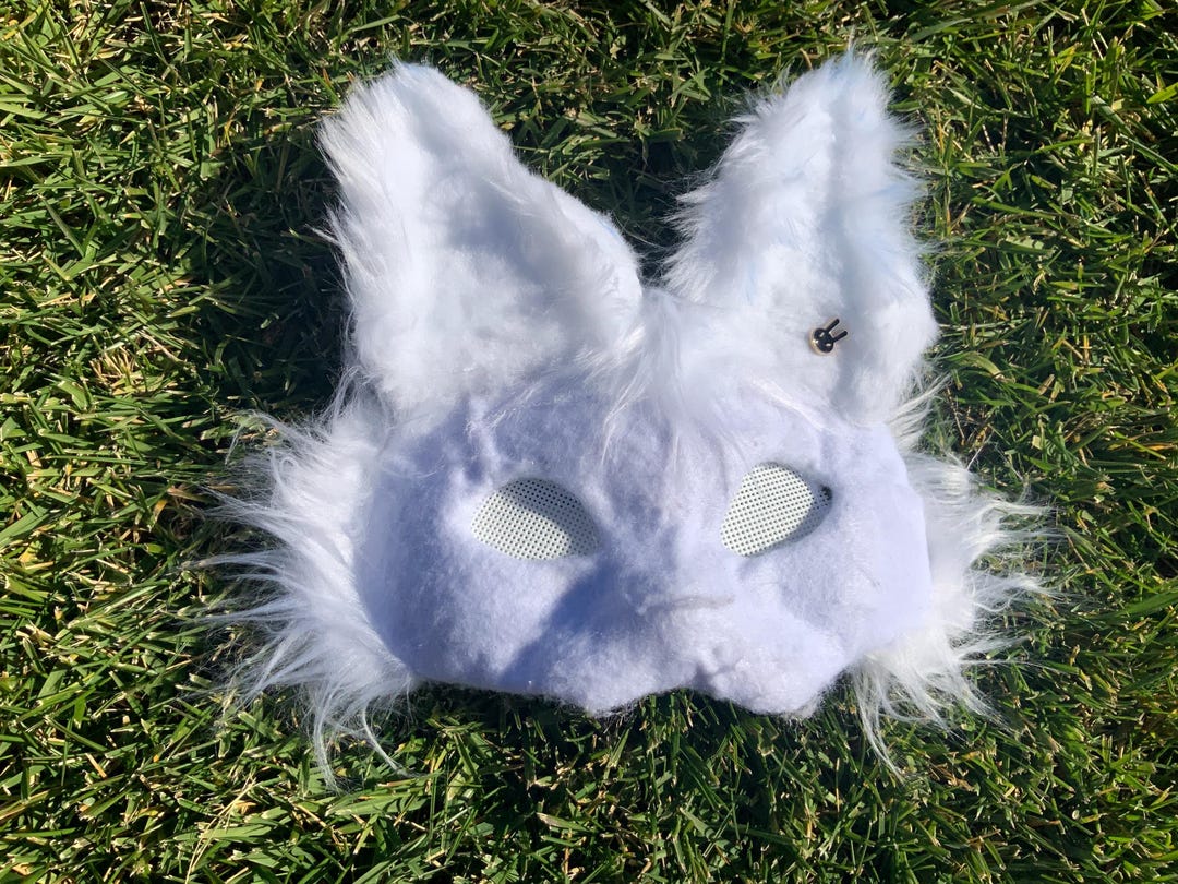 Blank Bunny Therian Mask Quadrobists Or Otherkin Mask Comes With