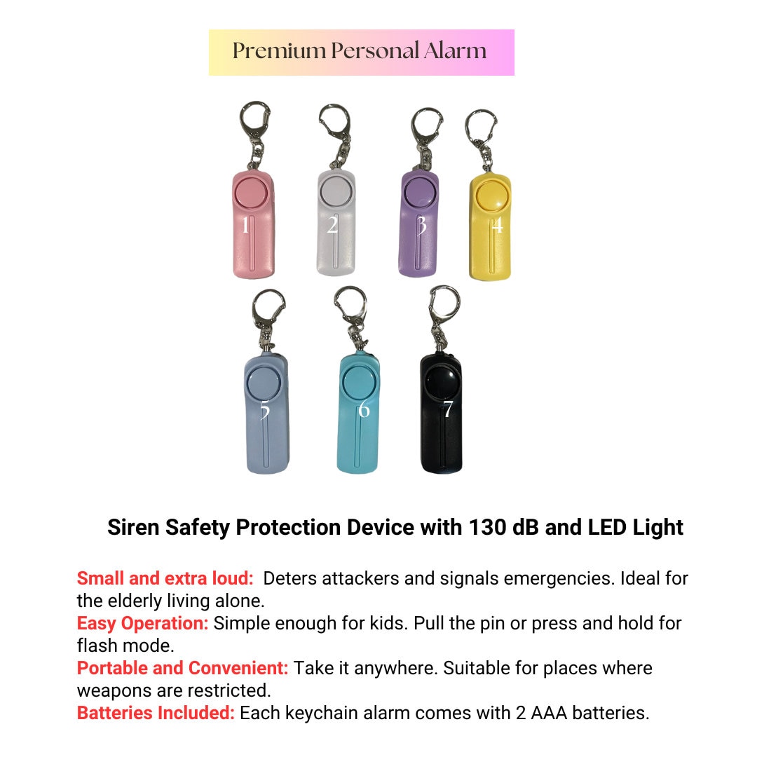 Custom Personalized Safety Keychain, Premium Tools, Utility Keychain, Protection Keychain, Gift