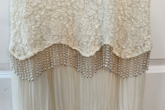 Vintage Beaded Wedding Dress - image 6