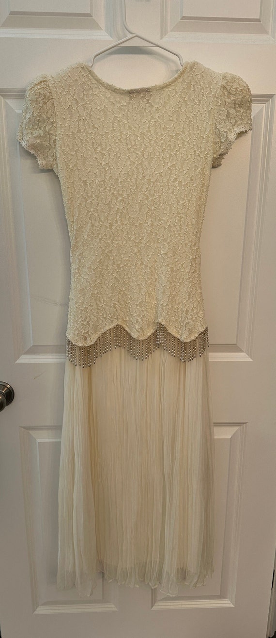 Vintage Beaded Wedding Dress - image 2