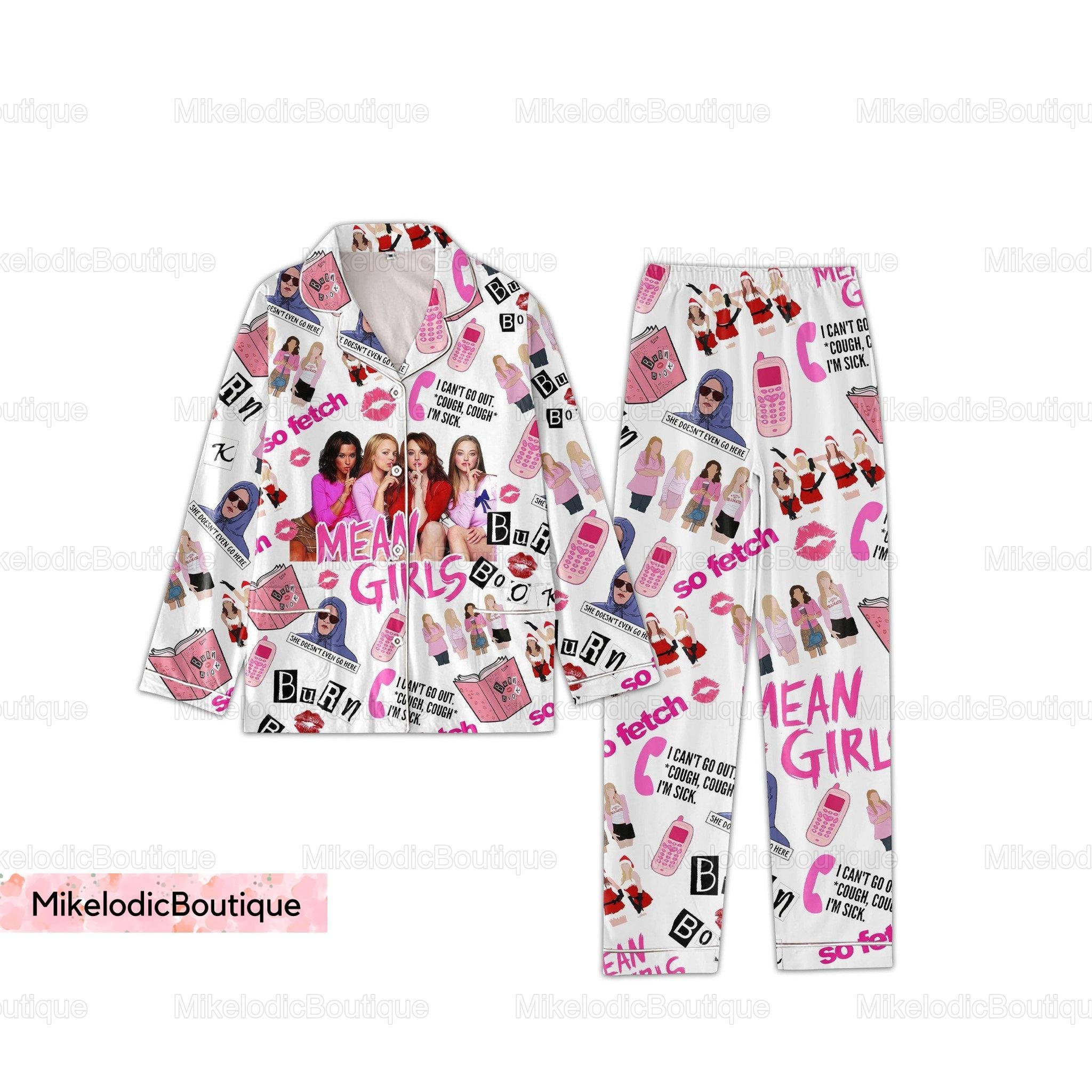 Mean Girls Pajamas Set, Mean Girls Holiday Pajamas, Mean Girls Midnight