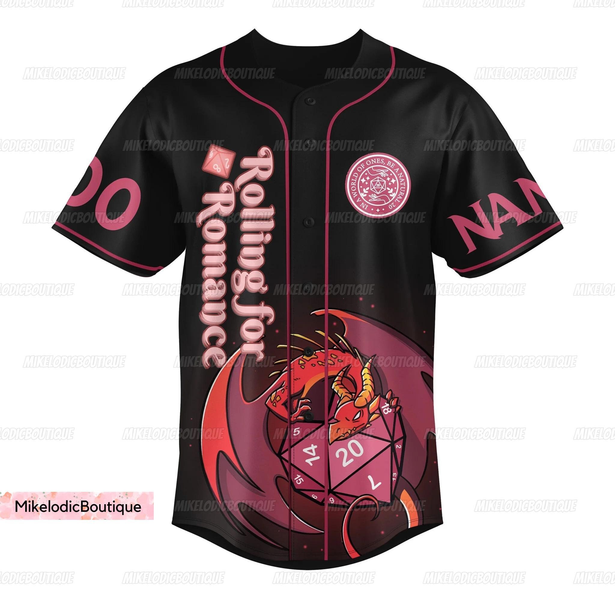Personalized Dungeons And Dragons Jersey, Dnd Baseball Jersey