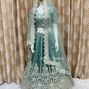 Amazing Gray Lehenga Choli For Women Indian Wedding Party Wear Ghagra Choli Bollywood Style Lahenga Choli With Dupatta Reception Wear Lhenga