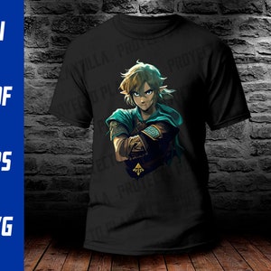 THE Brave Link from Zelda video game, DTF, sublimation, or more, png files, high quality vector, Legend of Zelda