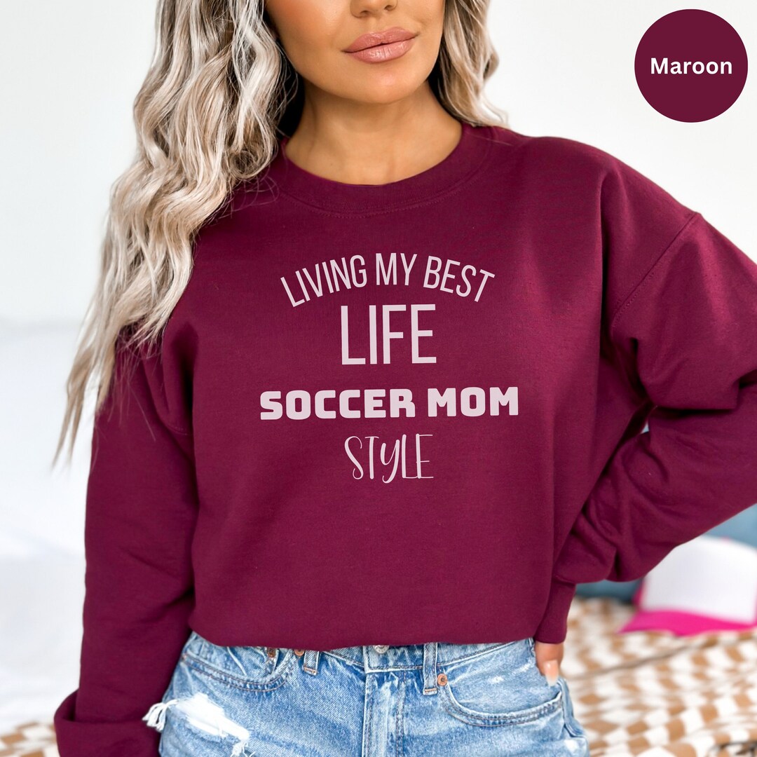 Soccer Mom Sweatshirt Soccer Mom Sweater Team Mom Gifts Etsy