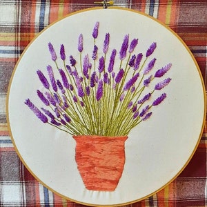 Lavender Handmade Embroidery