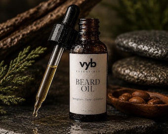 BEARD OIL | Natural Oil For Men | Masculine Bergamot, Vanilla & Cedarwood | Beard Growth and Conditioning