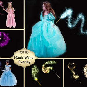 Overlay toverstaf - magische overlays - magische glansoverlays - magisch gloedlichteffect - Fairy Dust Magic Fantasy