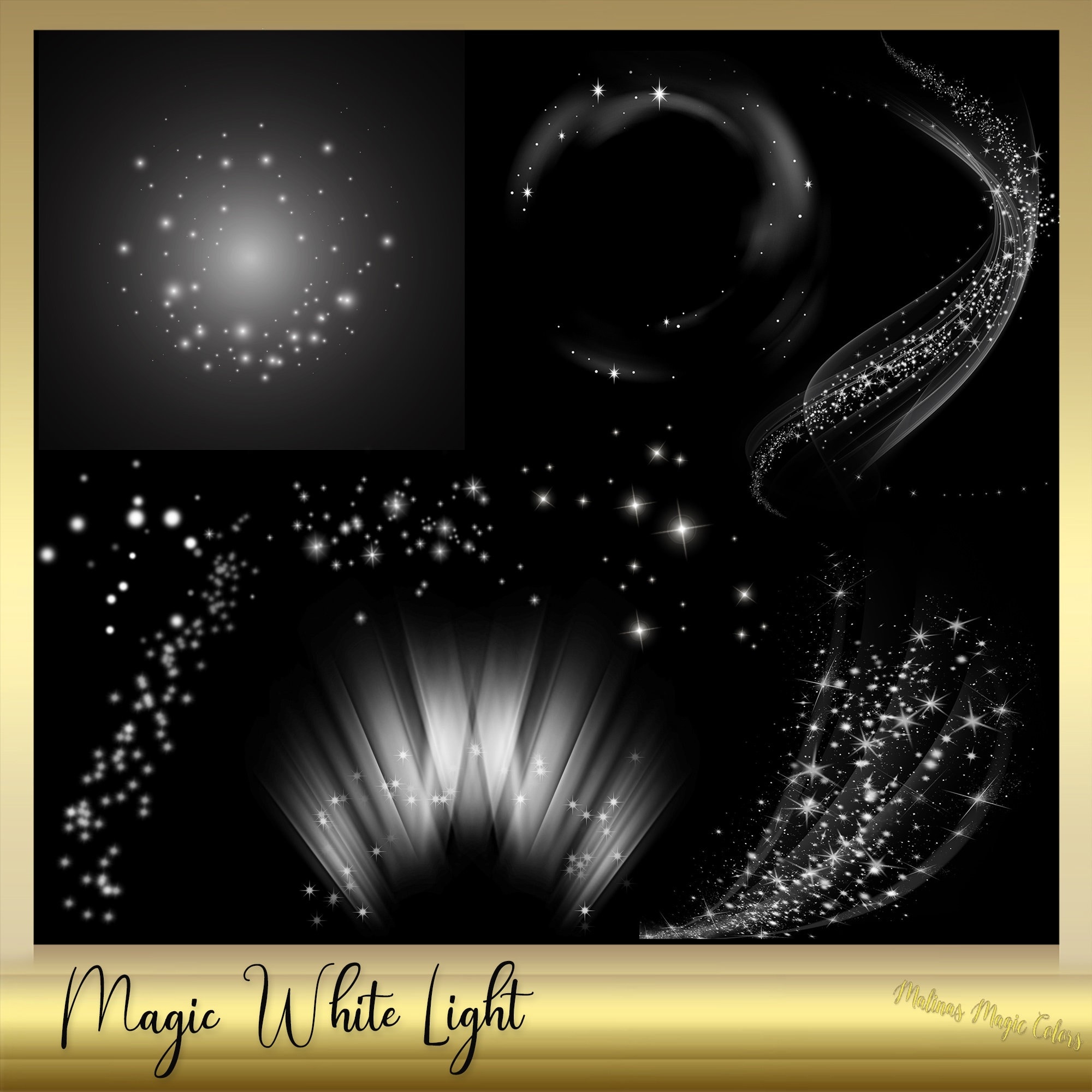 Magic White Light Effect Magic Light Fairy Dust Overlay Fairy Dust Brushes Stardust Clip Art