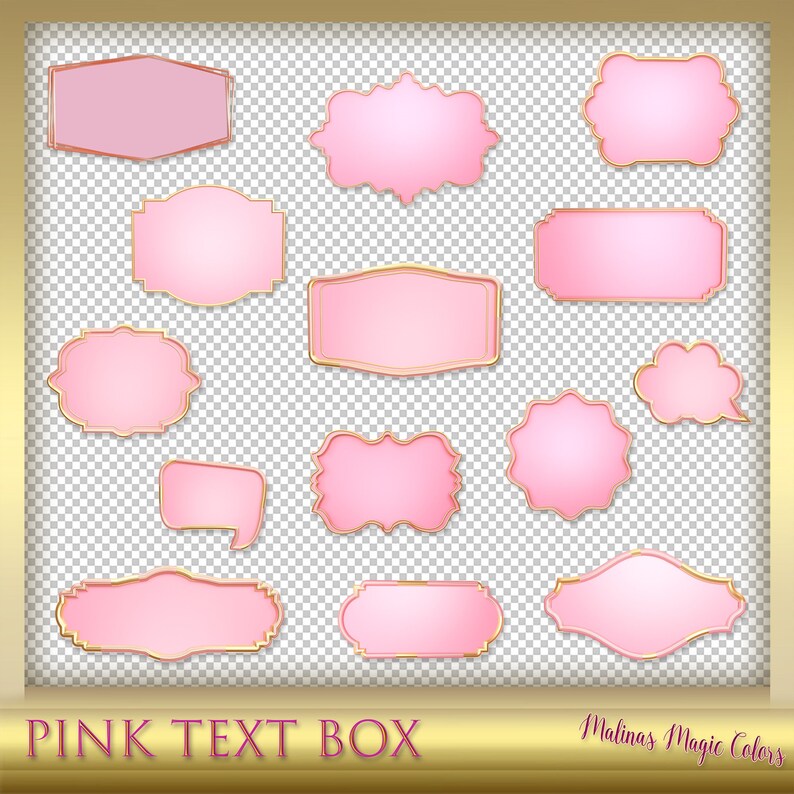 Pink Ribbon Text Box Pink Text Box Banner Pink Label Textfield Pink Frame Pik Tag Pink ...