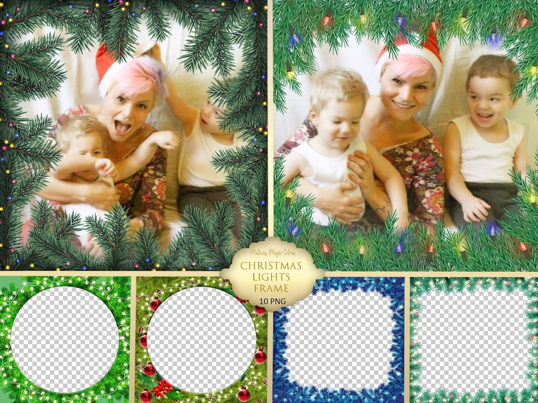 Christmas Lights Frame Christmas Frames Christmas Facebook