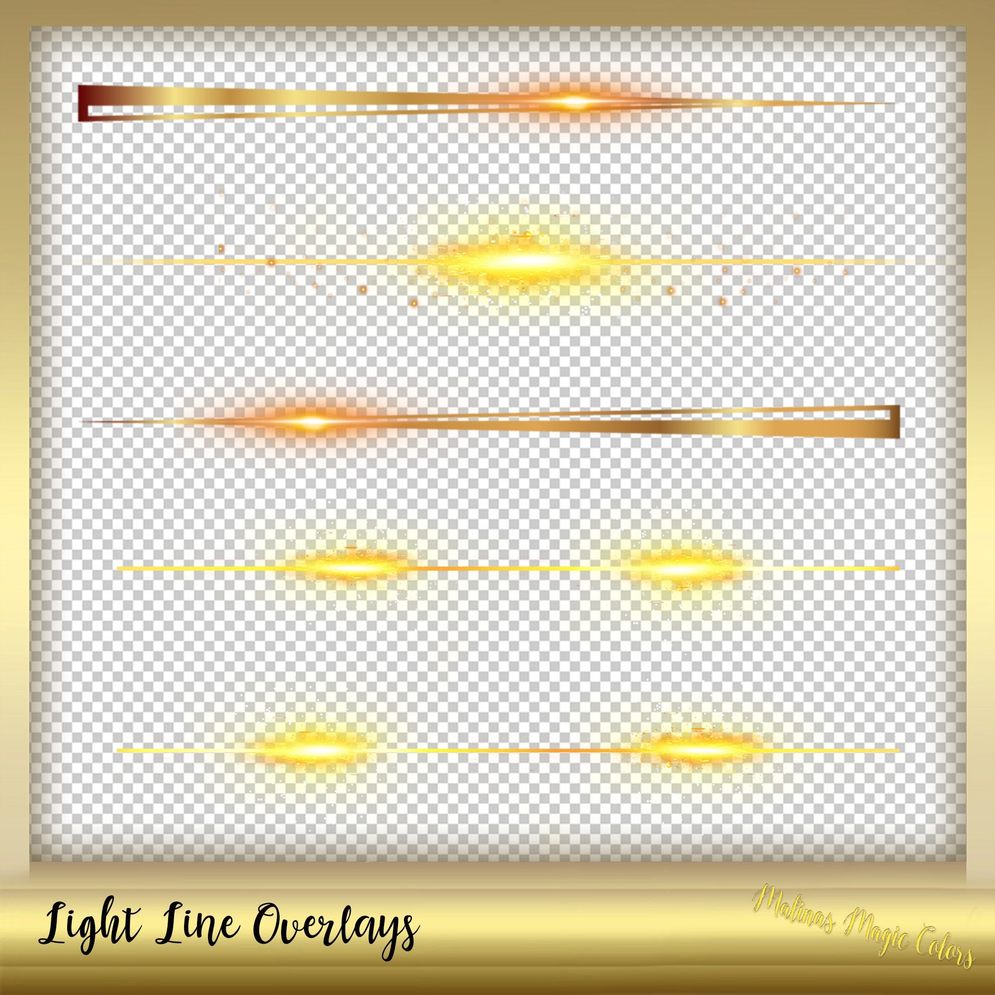 5 Light Line Overlays Light Line Effect Spot Light Effect Instant ...