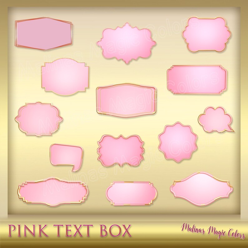 Pink Text Box Banner Pink Label Textfield Pink Frame Pik Tag Pink