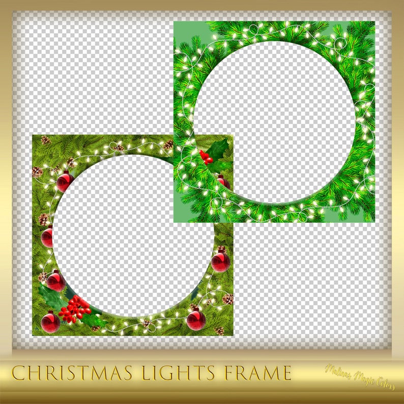 Christmas Lights Frame Christmas Frames Christmas Facebook