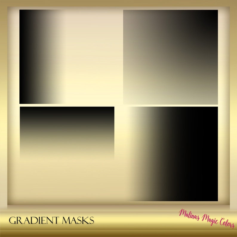 Gradient Masks - Black Gradient - Horizontal Gradient - Linear Gradient ...