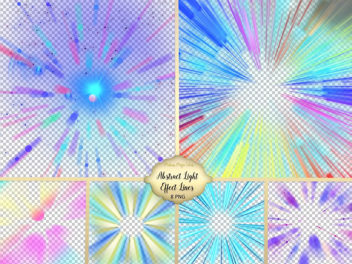 Abstract Light Effect Lines - Light Line Overlay - Linear Light Effect ...