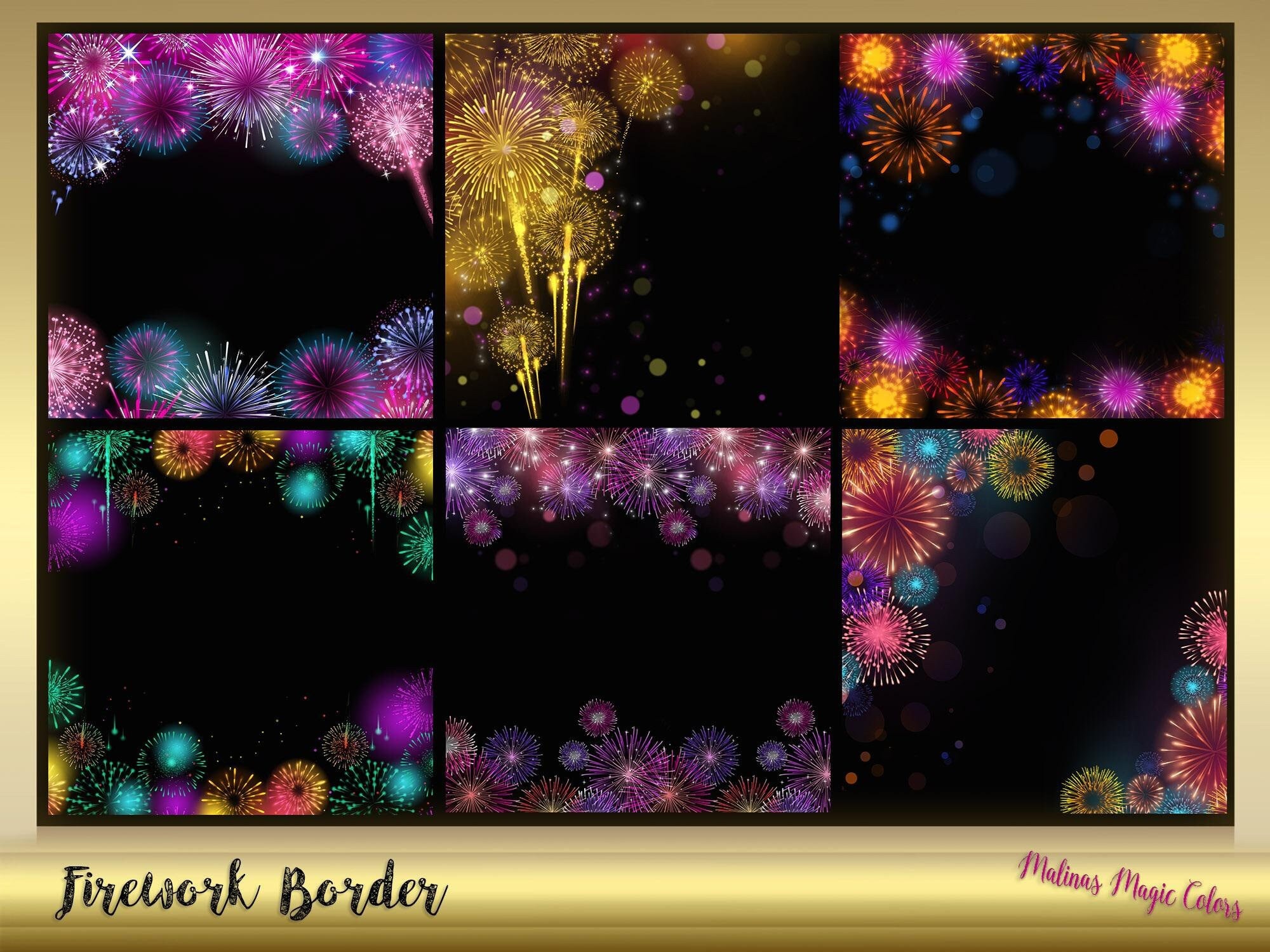 Firework Page Border