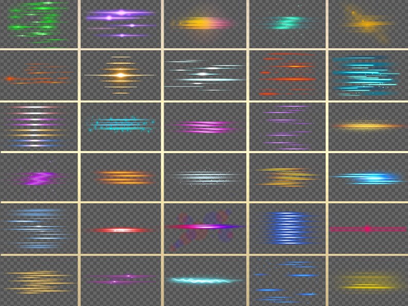 Parallel Straight Light Lines - Light Line Overlay - Linear Light ...