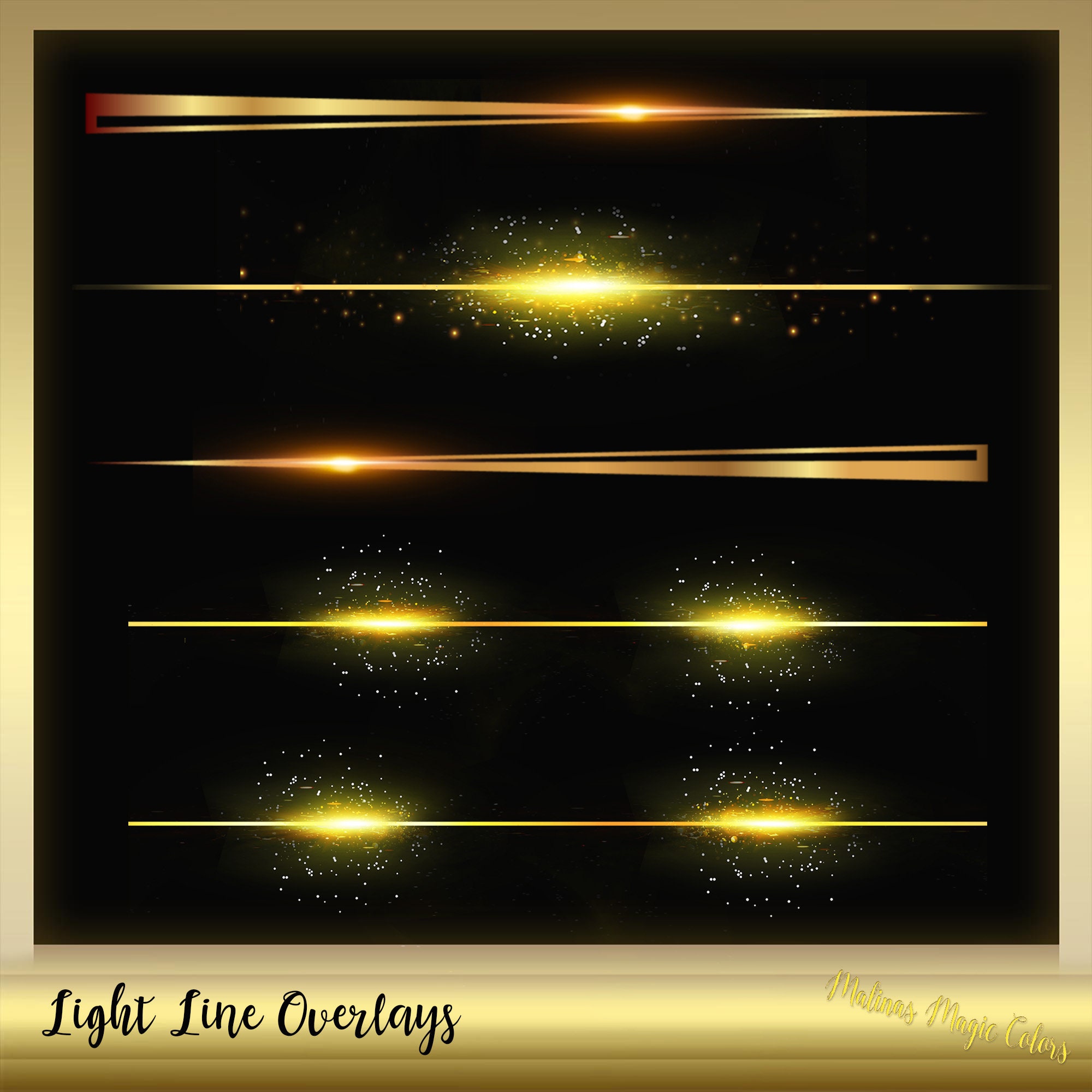 5 Light Line Overlays Light Line Effect Spot Light Effect Instant ...