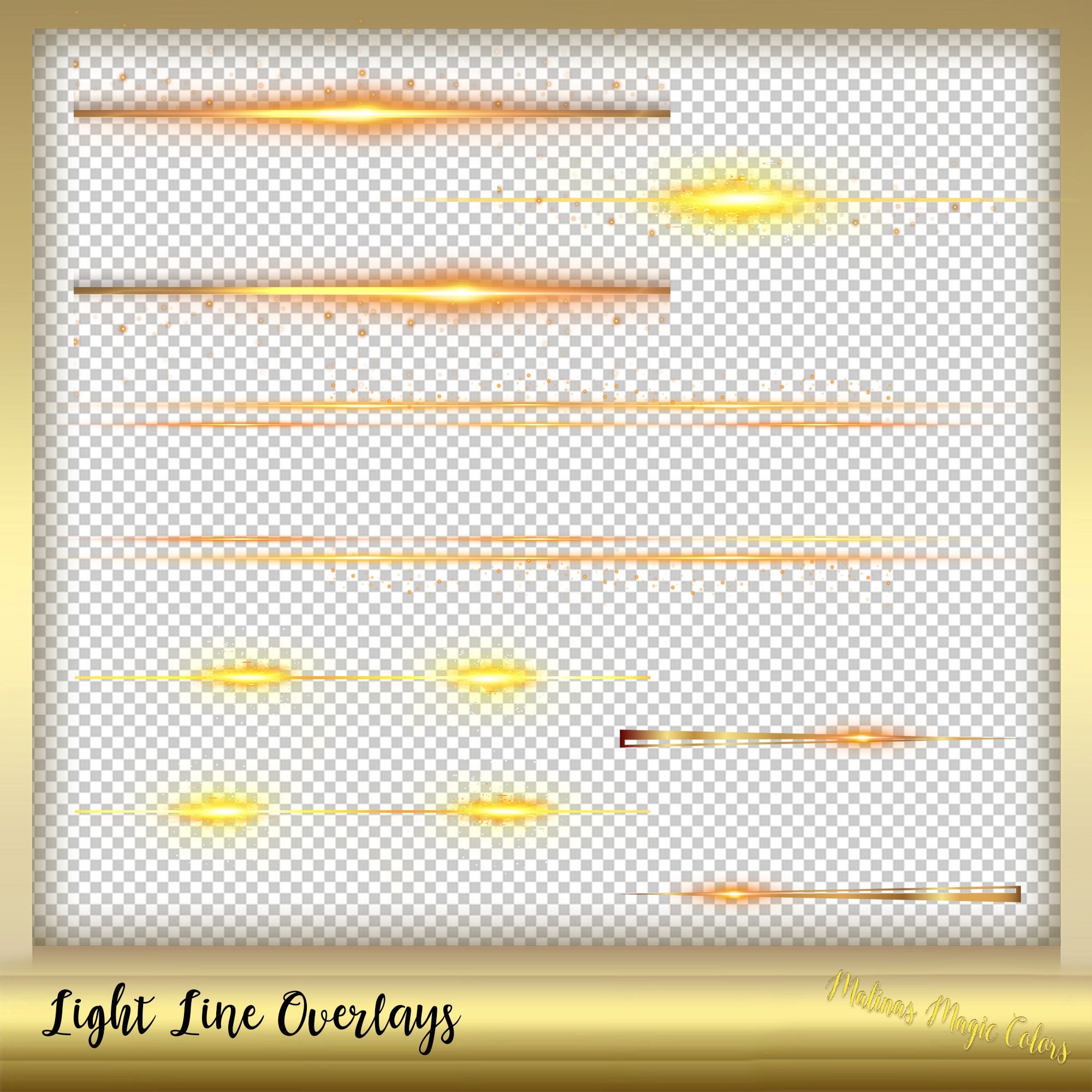 5 Light Line Overlays Light Line Effect Spot Light Effect Instant ...