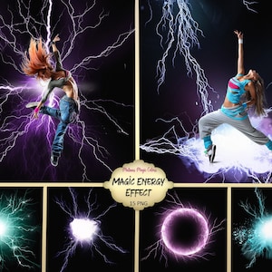 Magic Energy Effect - Energy Ball Overlay - Lightning effect overlay - Lightning Photo Overlay - Photographer Tools - Instant Download