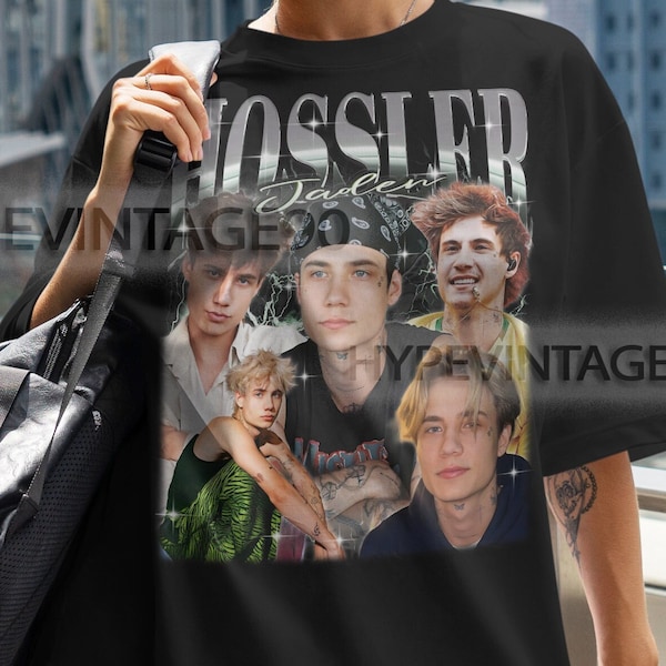 Camisa JADEN HOSSLER, Homenaje a Jaden Hossler, Camisetas de fans de Jaden Hossler, Jaden Hossler Vintage Retro 90s, Regalo de Jaden Hossler