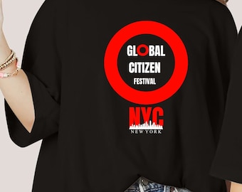 Camiseta Global Citizen, camisa de vacaciones Global Citizen, camisa minimalista, camisa de viaje, camisa de festival, regalo para ella, Global Citizen 2023