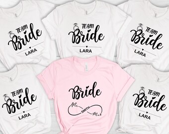Custom Name Bachelorette Party Shirt | Bachelorette Party Shirt | Team Bride Shirt | Bridesmaid Party Group Shirt | Bride T Shirt | Bride