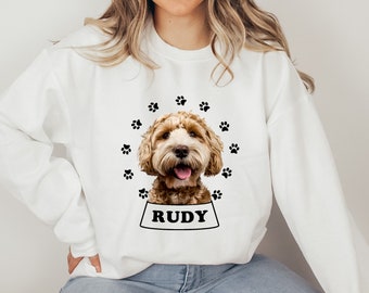 Custom Animal Sweatshirt, Personalized Animal Sweatshirt, Personalized Dog Sweatshirt, Custom Cat Sweatshirt, Animal Sweatshirt, Dog and Cat