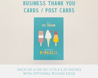 Custom Thank You Card / Post Card for Small Business - Business Supplies / Branding / Bespoke / Stationery / Personalised