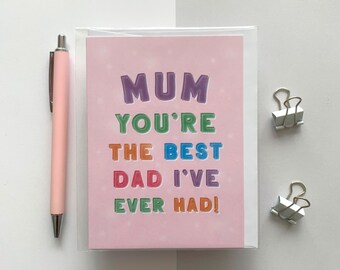 Funny Father&#39;s Day Card for Mum: Single Mum Tribute - UK Made