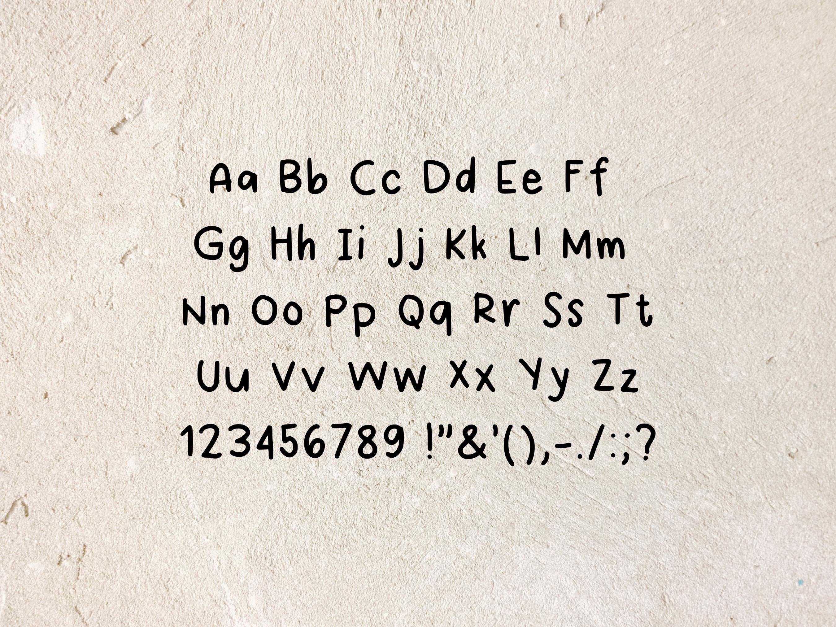 Digital Note Taking Handwritten Font A Neat and Aesthetic - Etsy