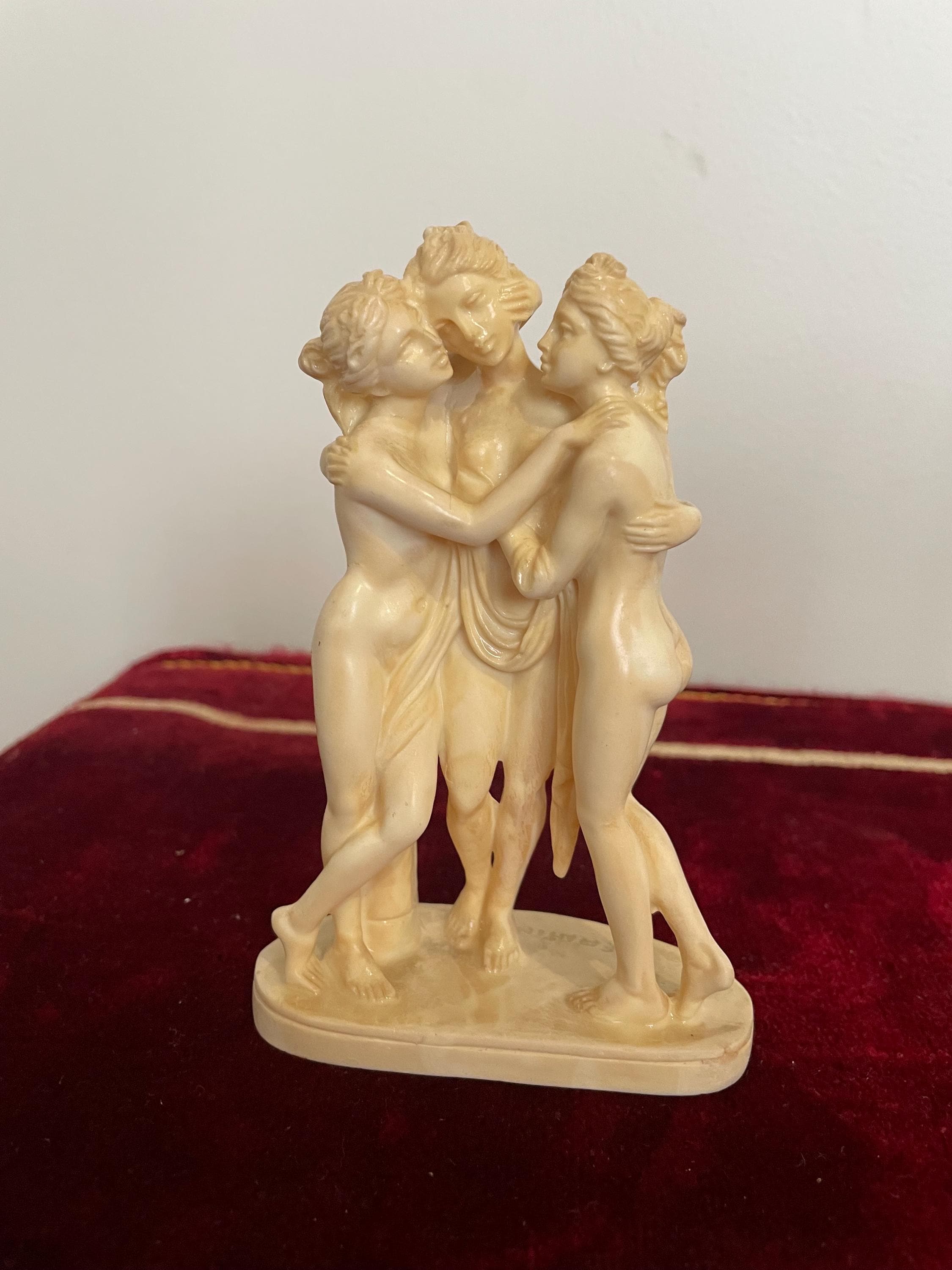 ヴィーナス A.SANTINI サンティーニ　 イタリア製 彫刻 A.Santini サンティーニ 裸婦像 イタリア製 ヴィンテージオブジェ 石膏