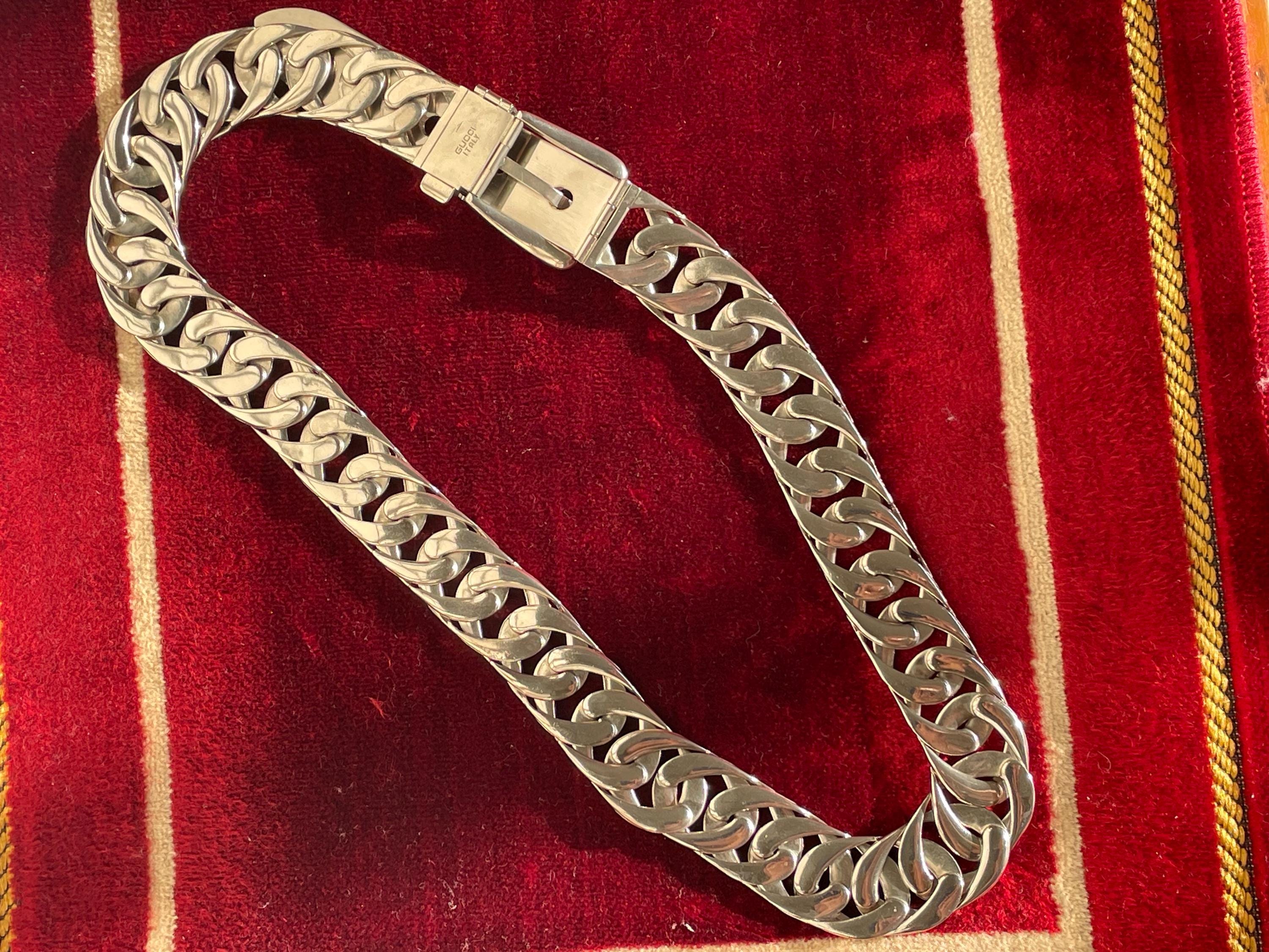 Vintage Gucci Silver Tone 1970 display picture 1
